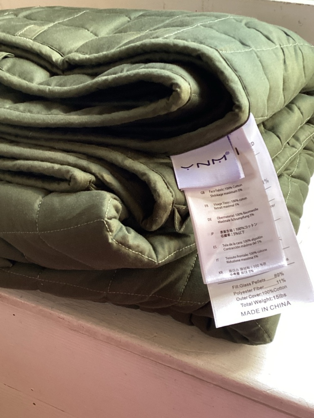 YNM 15 pound twin size weighted blanket